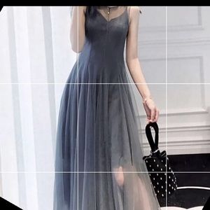 Multi Layers Mush Dress Gray